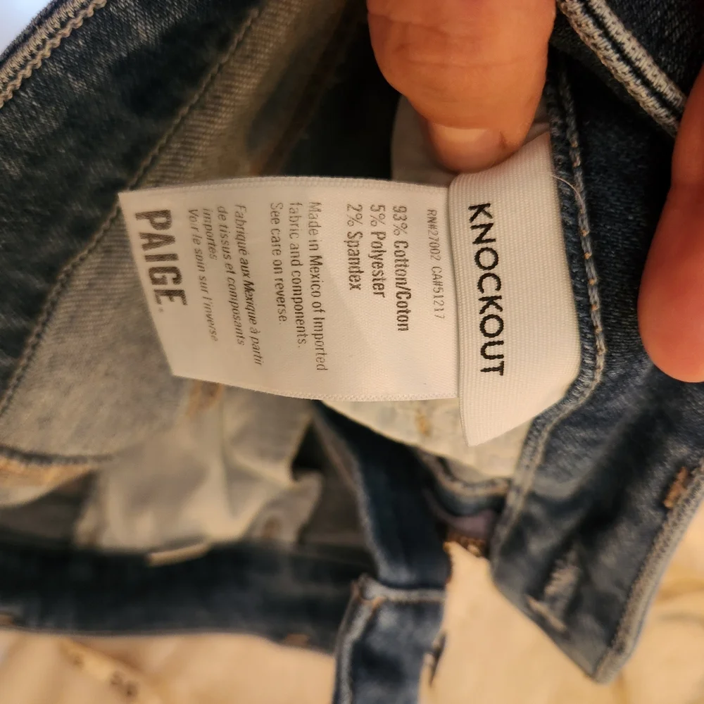 Paige Knockout Love Stretchy Highwaisted Jeans Size 28